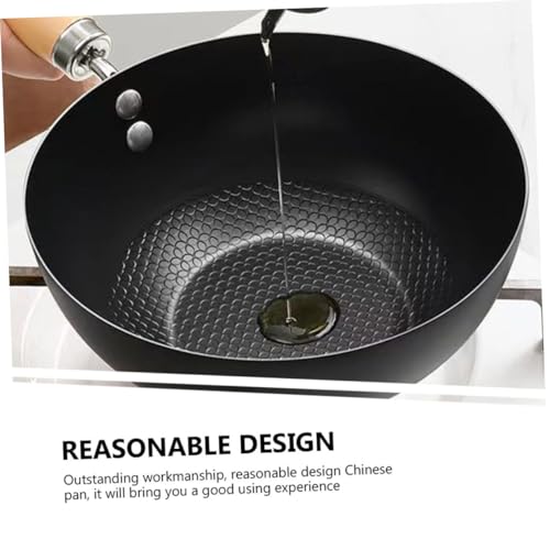 Sartén wok antiadherente pequeño OUNONA para cocina miniatura 6