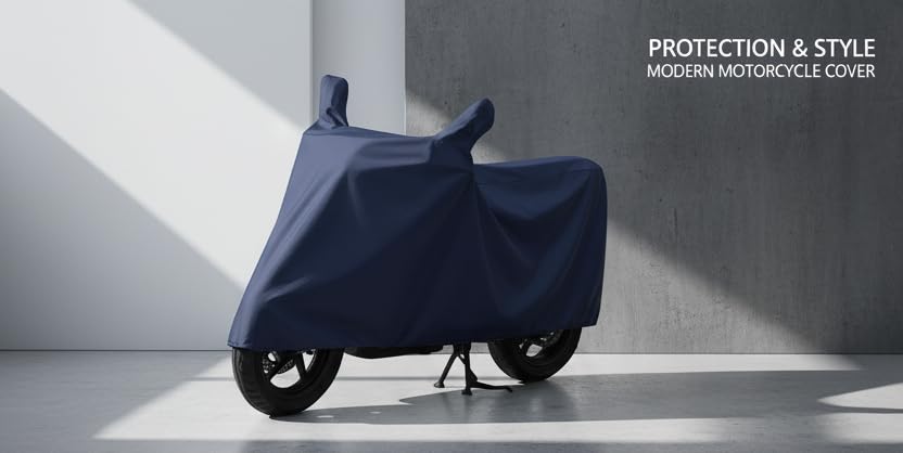 Image of CoverRide Heavy Duty Waterproof Scooty & Bike Cover for Hero Destini - UV Resistant, Dustproof & Rain Protection, All-Weather Outdoor Cover for Bikes & Scooty with Buckle Straps