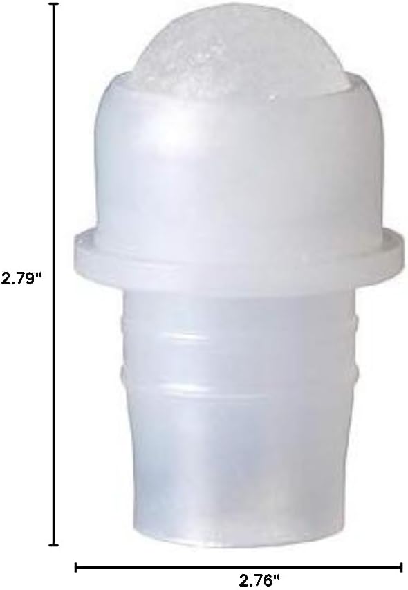 8ml [1/4 oz] EMPTY CLEAR Glass Rollon Bottle with Plastic Roller & Plastic Black Caps [144 Pcs]