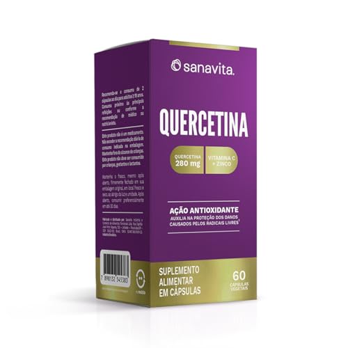 Sanavita Quercetina com Vitamina C e Zinco 280mg 60 Cápsulas