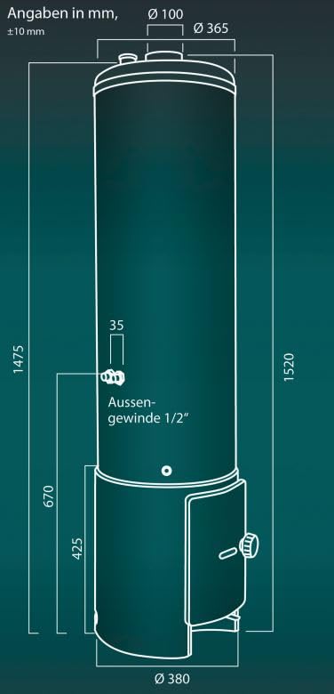Badeofen Rustikal komplett mit Unterofen und Mischbatterie, Braun, drucklos
