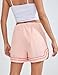SKIKYAN Women All Around Athletic Workout Shorts Lightweight Loose Wide Leg Running Shorts with Liner Pockets(Pink-XS)
