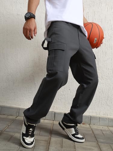 Image of Hubberholme Men Smart Casual Summer Cotton Loose Fit Mid-Rise Trousers 65