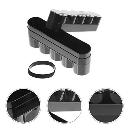 EXCEART 120 Film Storage Box Black Plastic Container with Lid Compact Film Canisters Organizer for Photo Rolls - Image 3