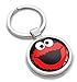 Biomar Labs® Schlüsselanhänger Metall Keyring Autoschlüssel mit Geschenkbox Geschenk Metall-Schlüsselanhänger Schlüsselbund Edelstahl Rot Elmo Cookie Monster KK 208