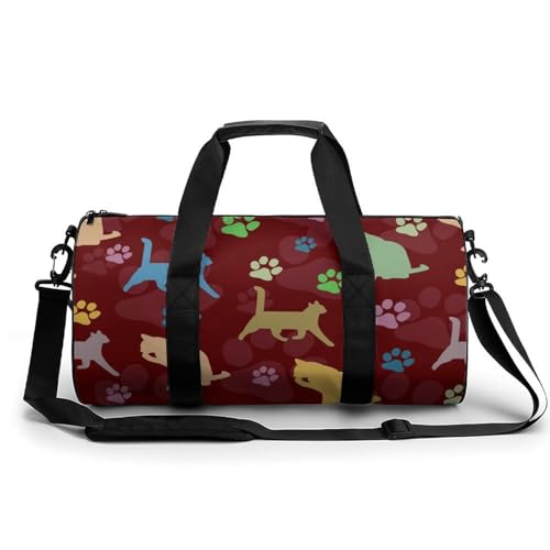 Sac de voyage patte de chat pour weekend, camping et randonnée active