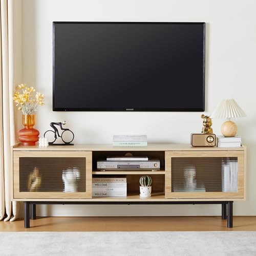 QEIUZON TV Stand, Modern TV Stand Up to 70 Inch TV
