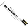 Multipurpose Drill Bits, 10-Piece 6mm Multi-Material Drill Bit Set for Drilling in Tile, Glass, Concrete, Brick, Wood, and Plastic, Tungsten Carbide Tipped Masonry Drill Bit Set for Wall Mirror