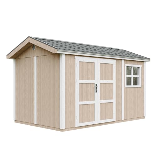 Abri de Jardin Qualité Premium 868 m² Timbela M914A terra Construction de Panneaux LP Smartside