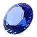 LONGWIN 50mm (2") Crystal Faceted Diamond Paperweight Wedding Favor Home Decor (Blue)