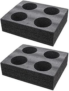 Alipis 2Pcs Foam Cup Holder Tray, 4 Drink Cup Takeout Carrier Tray Cup Fixing Packing Supply for Delivery, Coffee Milk Tea Caddy Beverage Holder for Outdoor Travel