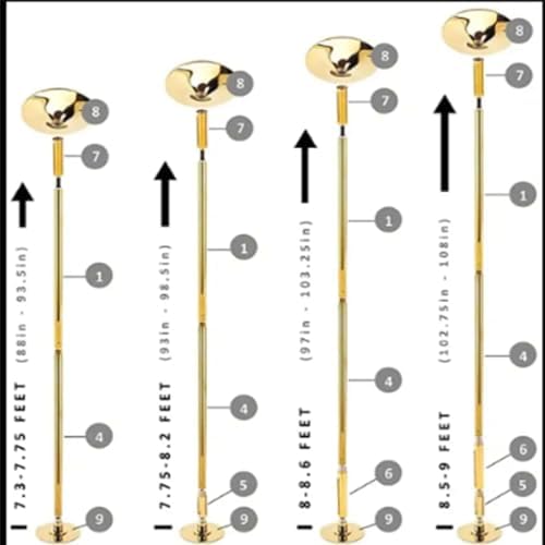 Adjustable Home Dance Pole - Portable & Removable, Static/Rotating Modes, Ideal for Beginners & Fitness Enthusiasts, Perfect for Indoor Workouts.