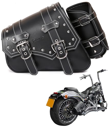 【Pelle PVC integrata ad alta densità】: la borsa laterale in pelle per moto è realizzata in PVC ad alta densità integrato di alta qualità, che è più forte e più durevole rispetto ai materiali sintetici generali e ha una lunga durata. Le caratteristiche specifiche sono le seguenti: resistenza ai graffi, protezione solare, impermeabile, non facile da piegare, migliore flessibilità e facile da prendere.