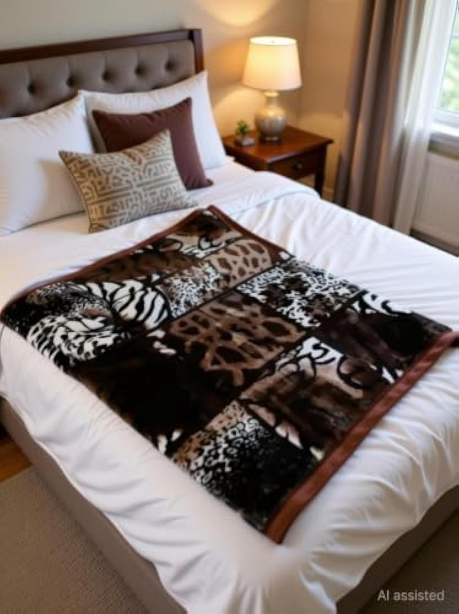 Woolen Blend Warm & Cozy Mink Blanket for Heavy Winters
