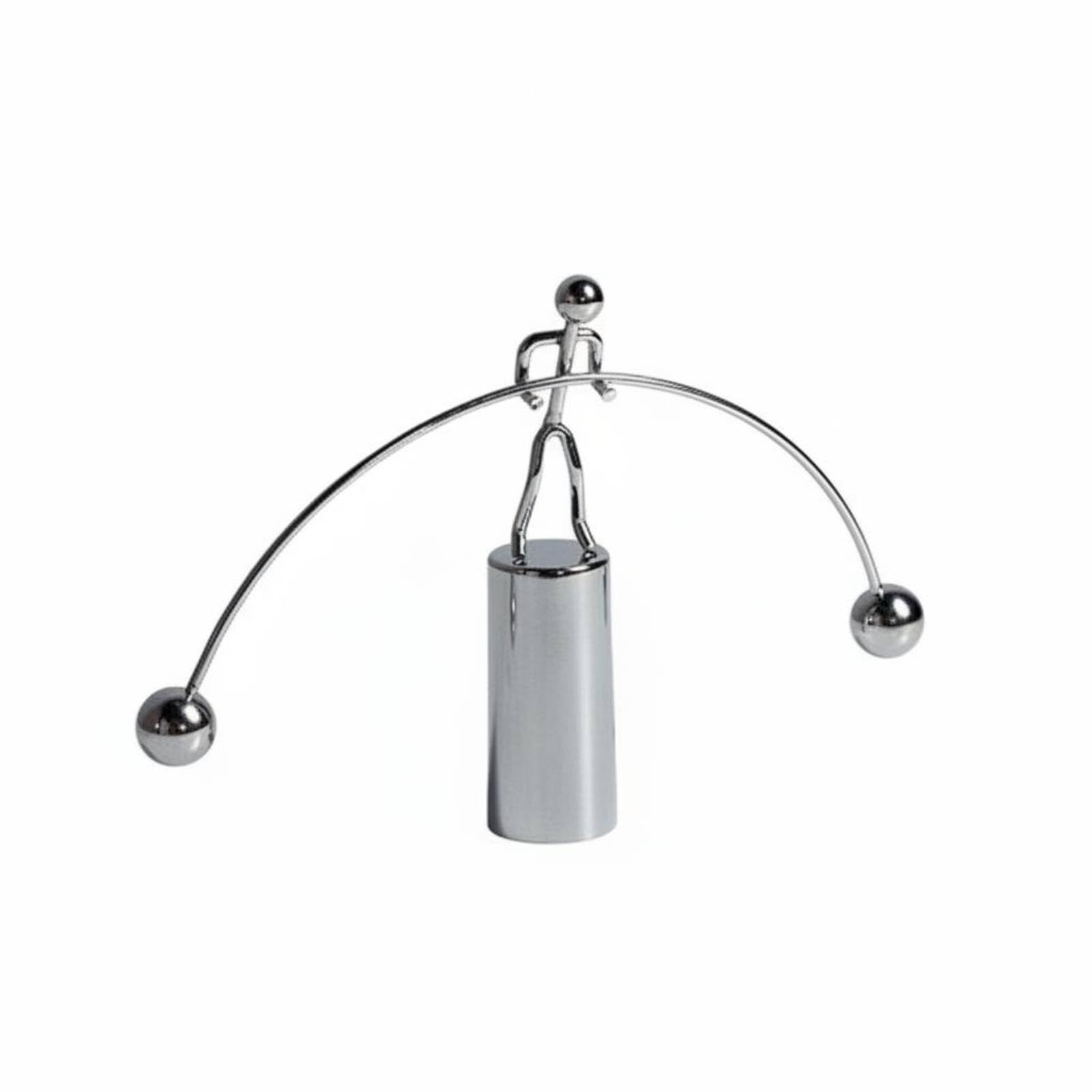 Desktop Motion Sculpture Conversation Piece Swinging Dynamic Art Gadget Dynamic Energy Sculpture Creative Design Desk Toy, L Double Foot-image-35