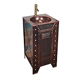 [QUE INCLUYE]: Fregadero de pedestal de estilo industrial con grifo, desagüe y anillo de montaje, acabado de grifo que mejora todo el baño. También se incluyen un par de líneas de suministro de agua fría y caliente y una manguera de drenaje.