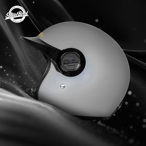 Image of Steelbird SBH 65 Retro 3.0 DOT and ISI Certified Open Face Helmet for Men and Women
