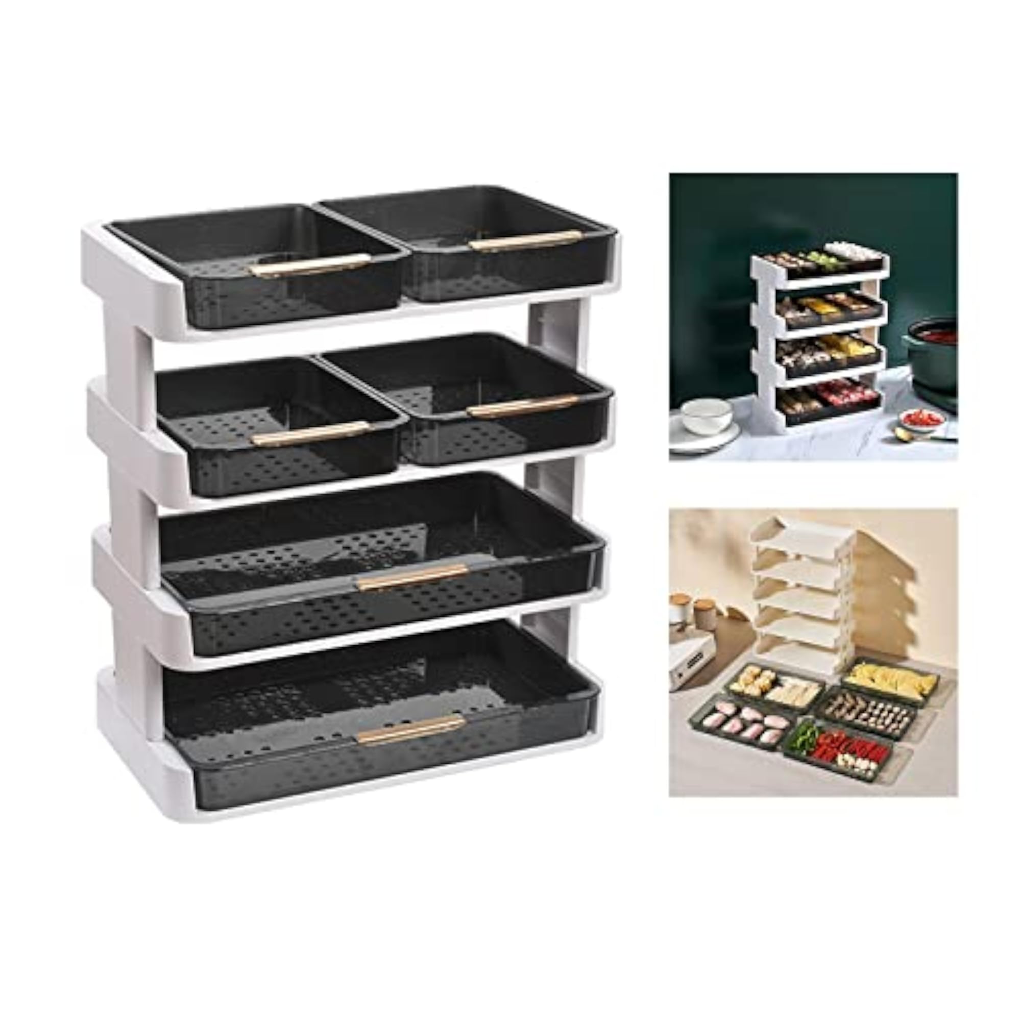 Multilayer Fruit Plate Kitchen Storage Rack for Parties
