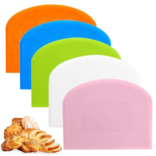 5 Pcs Dough Scraper Bench Scraper 4.65x3.66