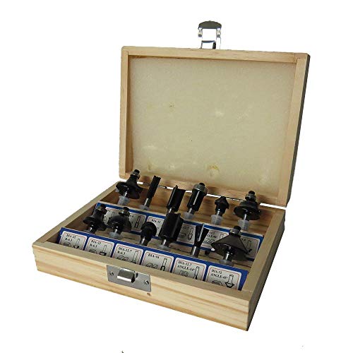 Jogo Fresa Para Tupia Com 12 Peças 6mm