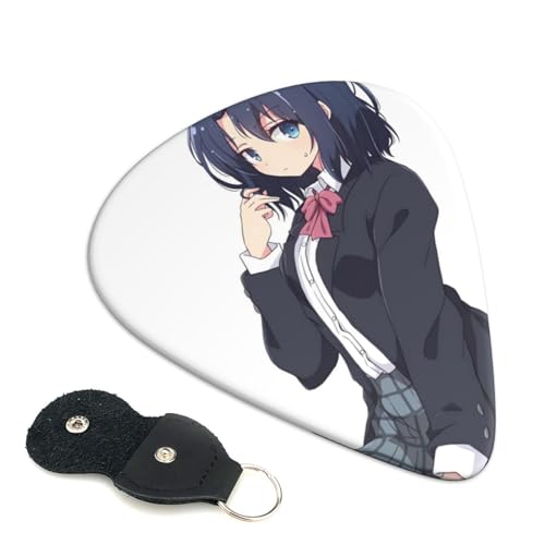 エレキギター ベース用ピック ウクレレ ギター 安達としまむら Abs素材 エレクトリック アコースティック 弦楽器 初心者 トライアングル ピック 6枚セット 0.71mm