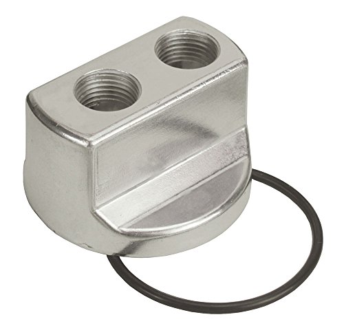 Derale 15703 Engine Spin-On Adapter,Silver