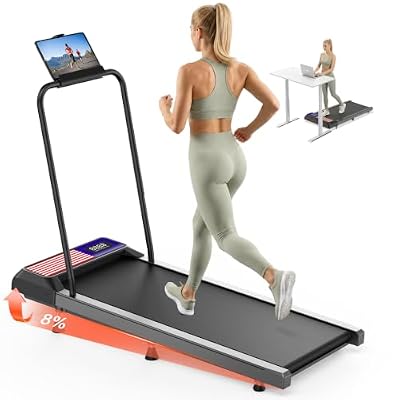 Walking Treadmil with Incline - 2.5HP Portable Treadmill for Home Office, Compact Running Walking Machine with Remote Control, LED Display, Quiet Walking Machine, 265LB Capacity