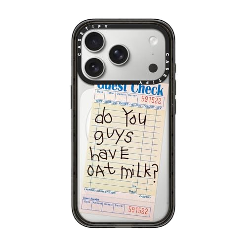 Coque iPhone Pro Magsafe fine avec protection militaire 2,5m couleur noir transparent