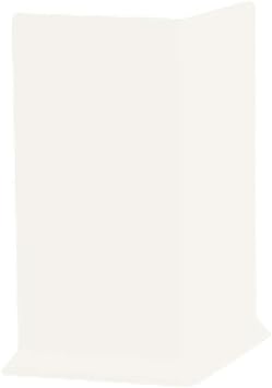 Roppe 700 Series 1/8" Rubber/Vinyl Mix Type TP White, 4" H X 3" L X 1/8" W Outside Corner Block