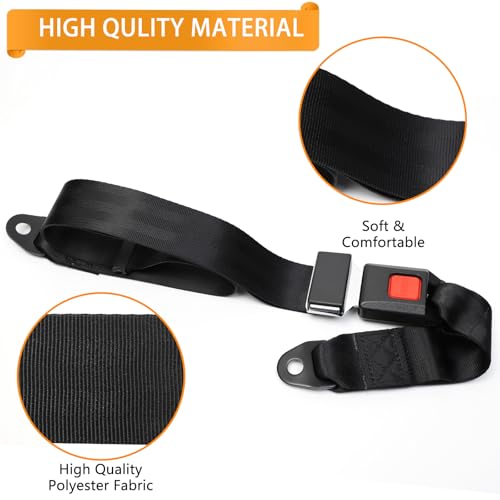 RIZINKART Kit universal de cintos de segurança para carrinho de golfe, cinto de tecido de poliéster