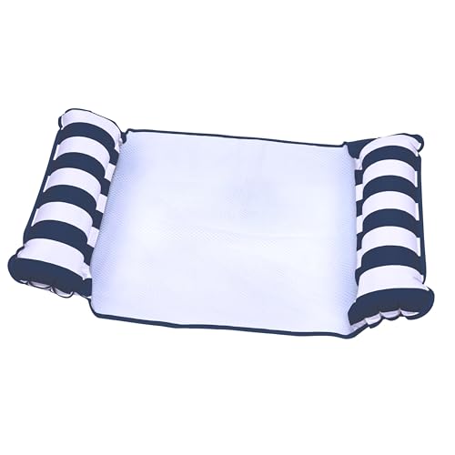 Aqua Monterey Hammock Pool Float - Three Pack - Light Blue, Navy & Burgundy/White Stripe, 3-Pack by Aqua LEISURE - Image 8