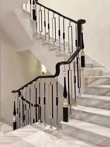 Balustre d'escalier carré kit complet vis supports métal extérieur