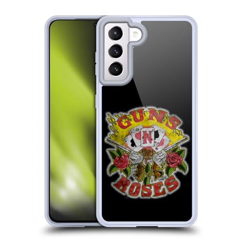 Funda Guns N' Roses Samsung S21 de gel flexible que evita resbalones cotidianos y rayaduras