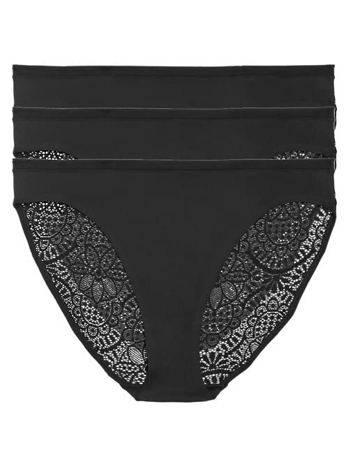 Image of Marks & Spencer 3pk Body Soft High Leg Knickers