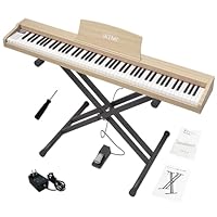 Amazon.co.jp: IKTMI 電子ピアノ 88鍵盤 ピアノ 木製 88鍵 電子
