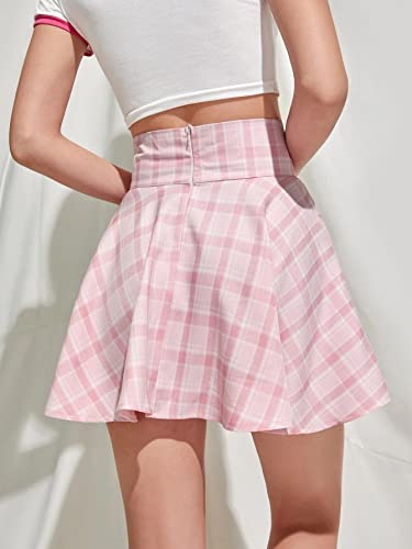 Saia plissada skatista feminina cintura alta curta para meninas, saias elásticas midi, saias atlétic