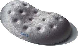 BRILA Ergonomic Memory Foam Mouse Wrist Rest Support Pad Cushion for Computer, Laptop, Office Work, PC Gaming - Massage Holes Design - Wrist Pain Relief (Black Mouse Wrist Rest)