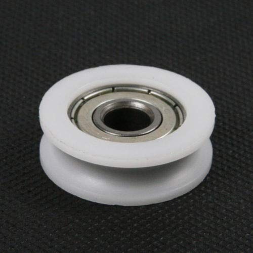 10 Roulements à Billes 5x23x7 Mm - Nylon Et Acier, Pour Meubles, Portes Coulissantes - 8