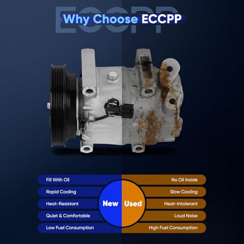 Image of ECCPP AC Compressor 1996-2000 Fit for Nissan Pathfinder 3.3L | 1997-2000 Fit for INFINITI QX4 3.3L Fast Cooling AC Compressor with Clutch