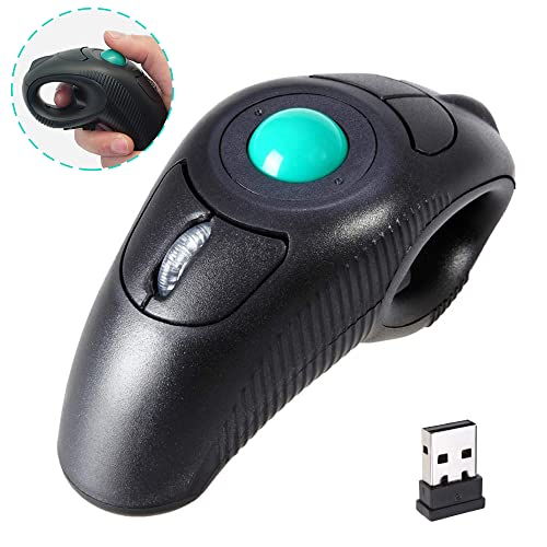 Image Trackball Mouse senza fili USB Hanheld con
