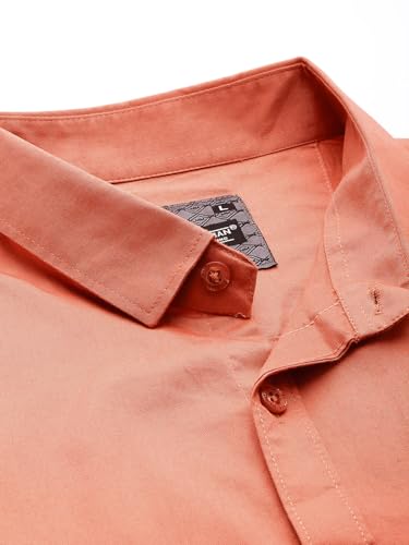 Image of Majestic Man Slim Fit Pure Cotton Half Sleeve Solid Casual Shirt