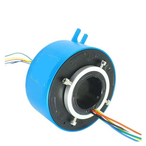 Anillo colector giratorio de 360 grados con eje hueco para brazos robóticos y maquinaria