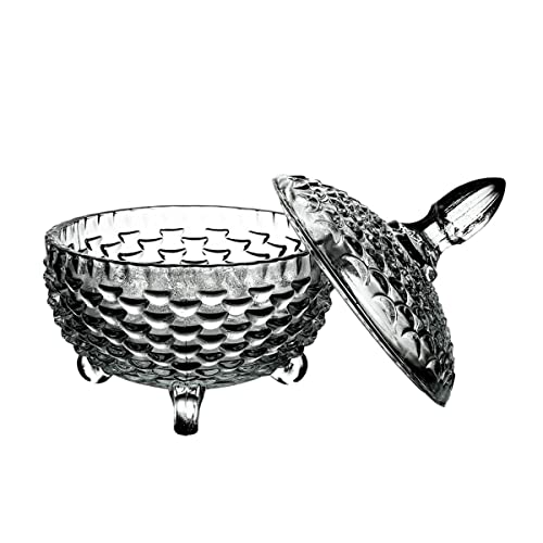 Bomboniere Potiche Em Vidro Com Tampa Derby - Hercos