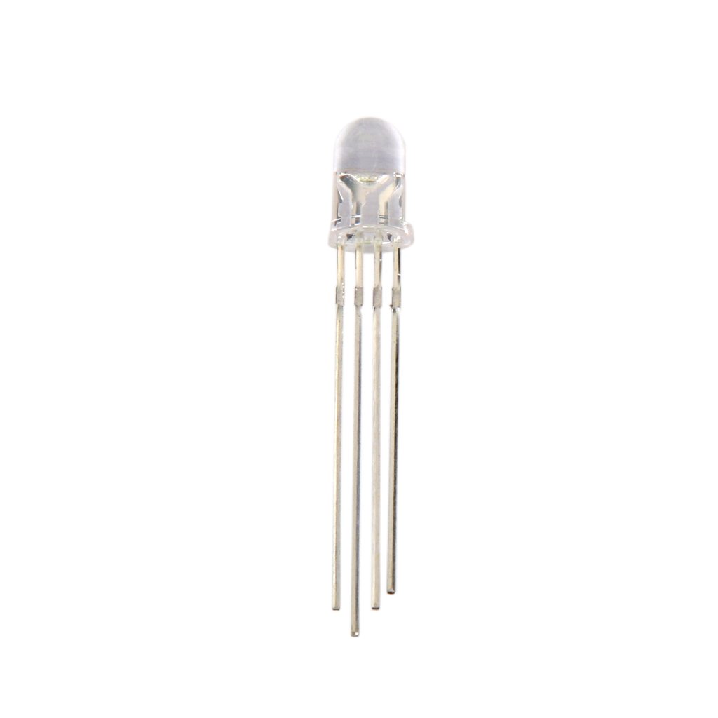 Generic PZIN14016715 Imported 10X 5 mm Co mmon Anode 4 Pin Tri Color Diffused Light Lamp LED Diode Rgb