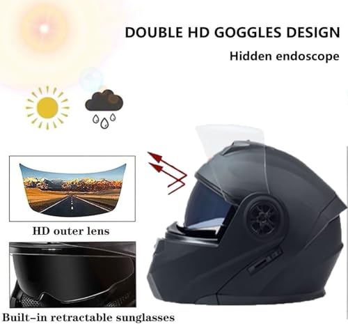 Casque moto modulable Bluetooth homologué ECE pour adulte - 4