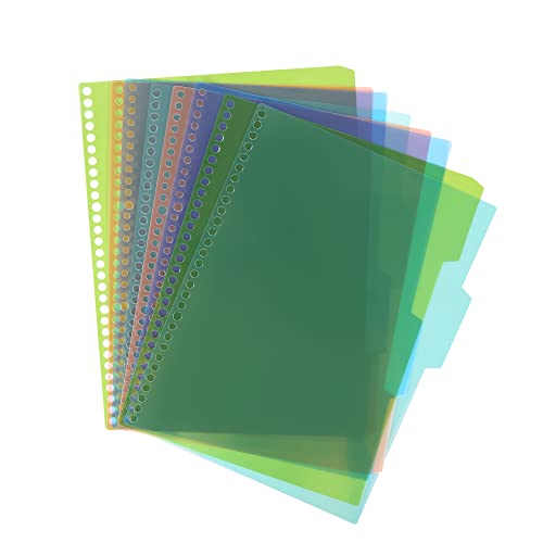 12 Plastic Dividers for Soligt Personal Blank Recipe Notebook
