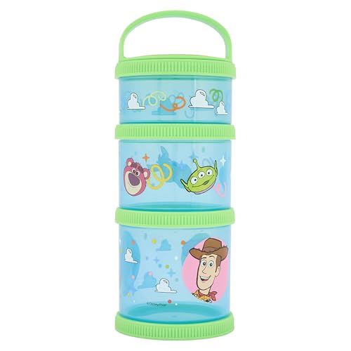 Image of Disney Toy Story Snack Stack - 3 Stackable Containers with Secure Closure, Featuring Woody, Buzz Lightyear & More - BPA Free, Ages 36+ Months
