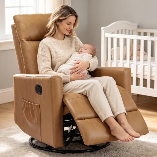 360° Swivel Rocker Recliner Chair by OLIXIS