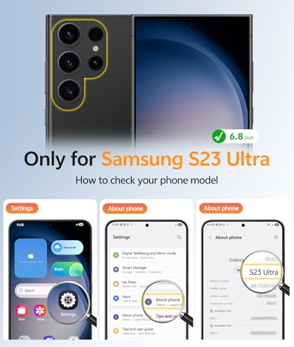 Image of FNTCASE for Samsung Galaxy S23 Ultra Case: [Fit for Magsafe] Magnetic Translucent Matte Anti-Fingerprint Cell Phone Cover Military Grade Shockproof Protective Case