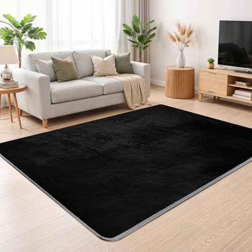 ラグ カーペット 約1畳 100 x 140cm 滑り止め付き ラグ 洗える 床暖房ホットカーペット対応 ラグマット カーペット 抗菌 防臭 防ダニ フランネル さらフワ触感 オールシーズン快適に使用 簡単に掃除 北欧 おしゃれ